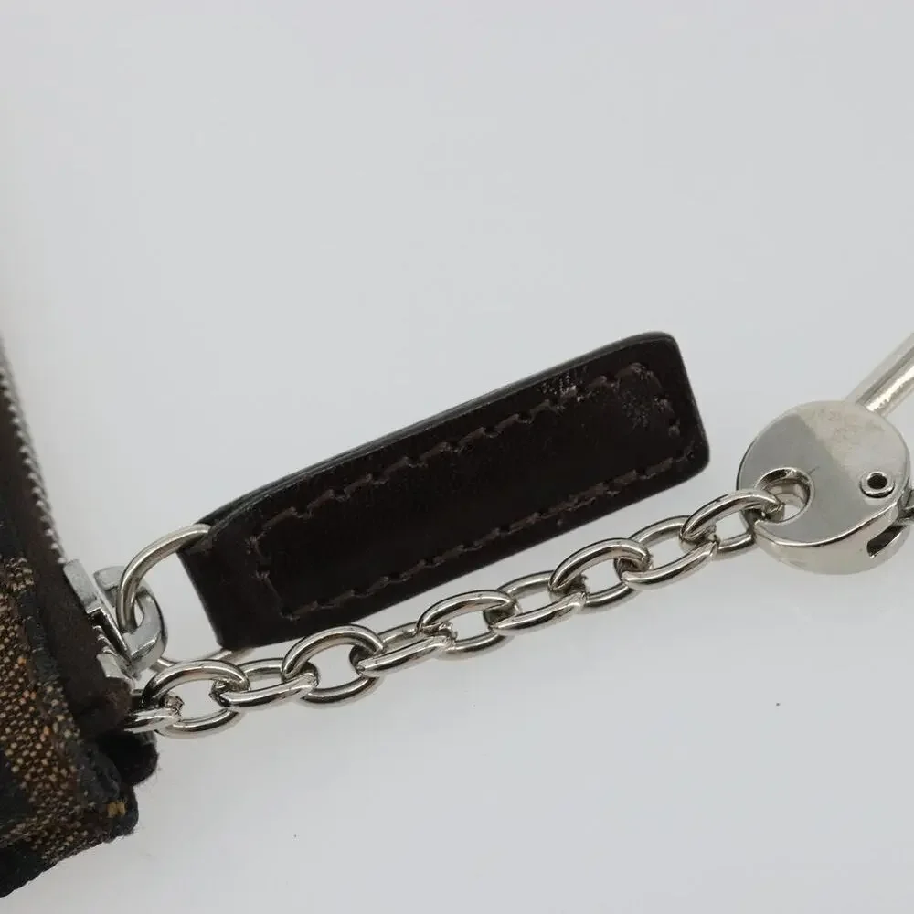 Fendi Zucca Coin Purse Brown